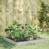 Vidaxx jardinière surélevée 100x100x18,5 cm inox