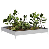 VidaXL jardinière surélevée 100x100x18,5 cm en acier galvanisé