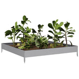 Vidaxl plantenbak verhoogd 100x100x18,5 cm gegalvaniseerd staal