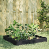 Vidaxx jardinière surélevée 100x100x26 cm acier noir