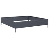 Vidaxx jardinière surélevée 100x100x26 cm acier anthracite
