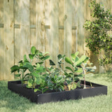 Vidaxx jardinière surélevée 100x100x26 cm acier anthracite