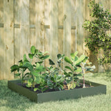 Vidaxx jardinière surélevée 100x100x26 cm acier vert olive