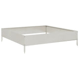 Vidaxx jardinière surélevée 100x100x26 cm inox