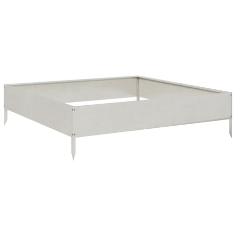 Vidaxx jardinière surélevée 100x100x26 cm inox