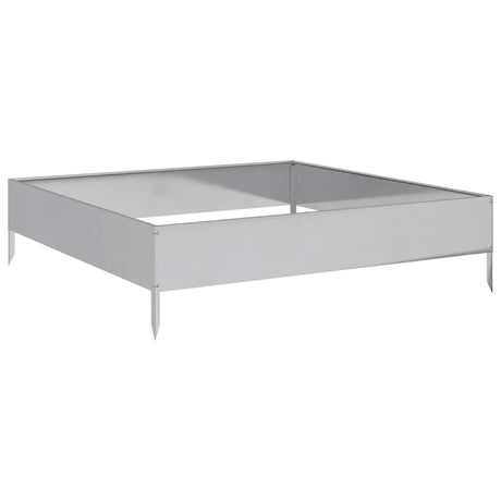 Vidaxx jardinière surélevée 100x100x26 cm en acier galvanisé