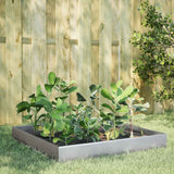 Vidaxx jardinière surélevée 100x100x26 cm en acier galvanisé