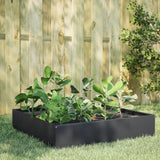 Vidaxx jardinière surélevée 100x100x33,5 cm acier anthracite