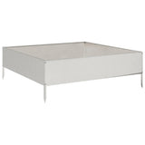 Vidaxx jardinière surélevée 100x100x33,5 cm inox
