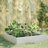Vidaxx jardinière surélevée 100x100x33,5 cm inox