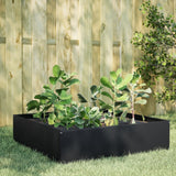 Vidaxx jardinière surélevée 100x100x25 cm acier noir