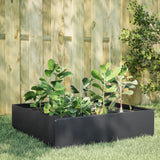Vidaxx jardinière surélevée 100x100x25 cm acier anthracite