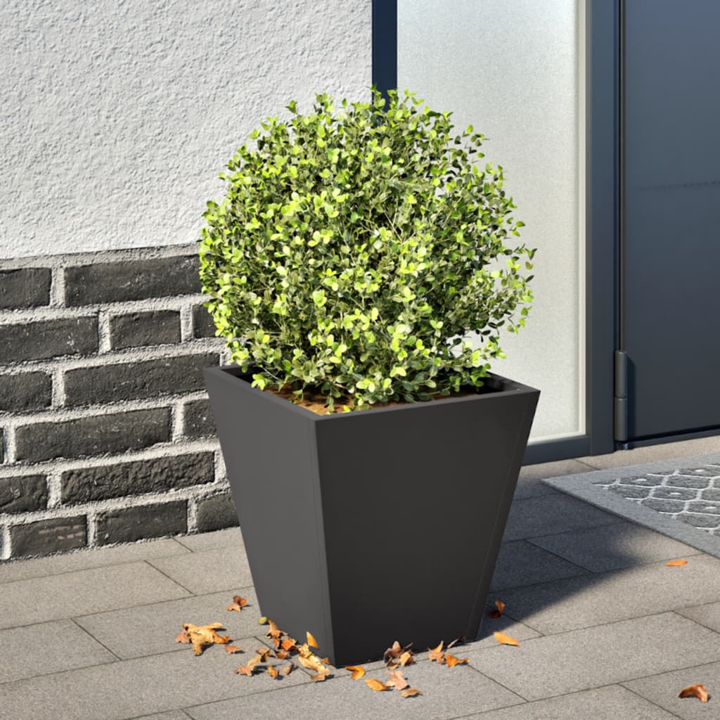 Vidaxx jardinière 30x30x30 cm acier noir