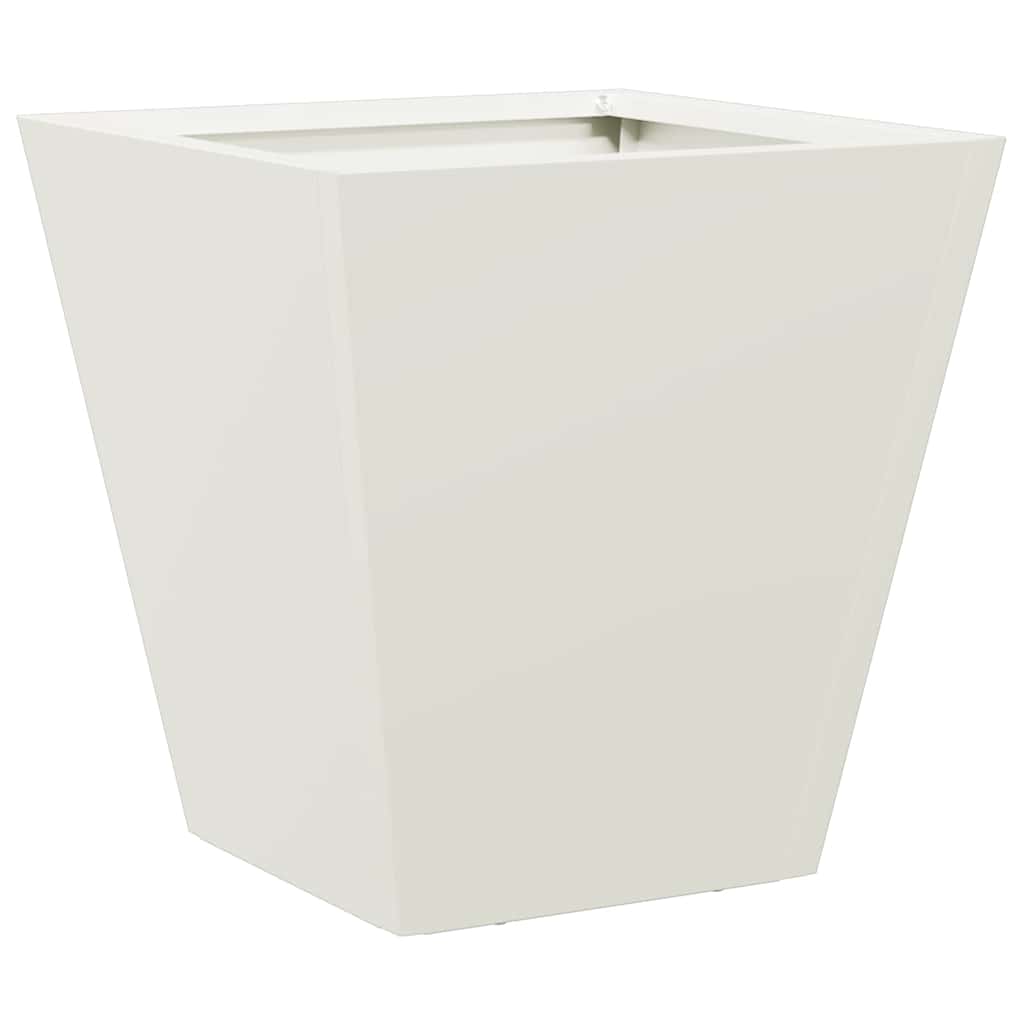 Vidaxx jardinière 30x30x30 cm acier blanc