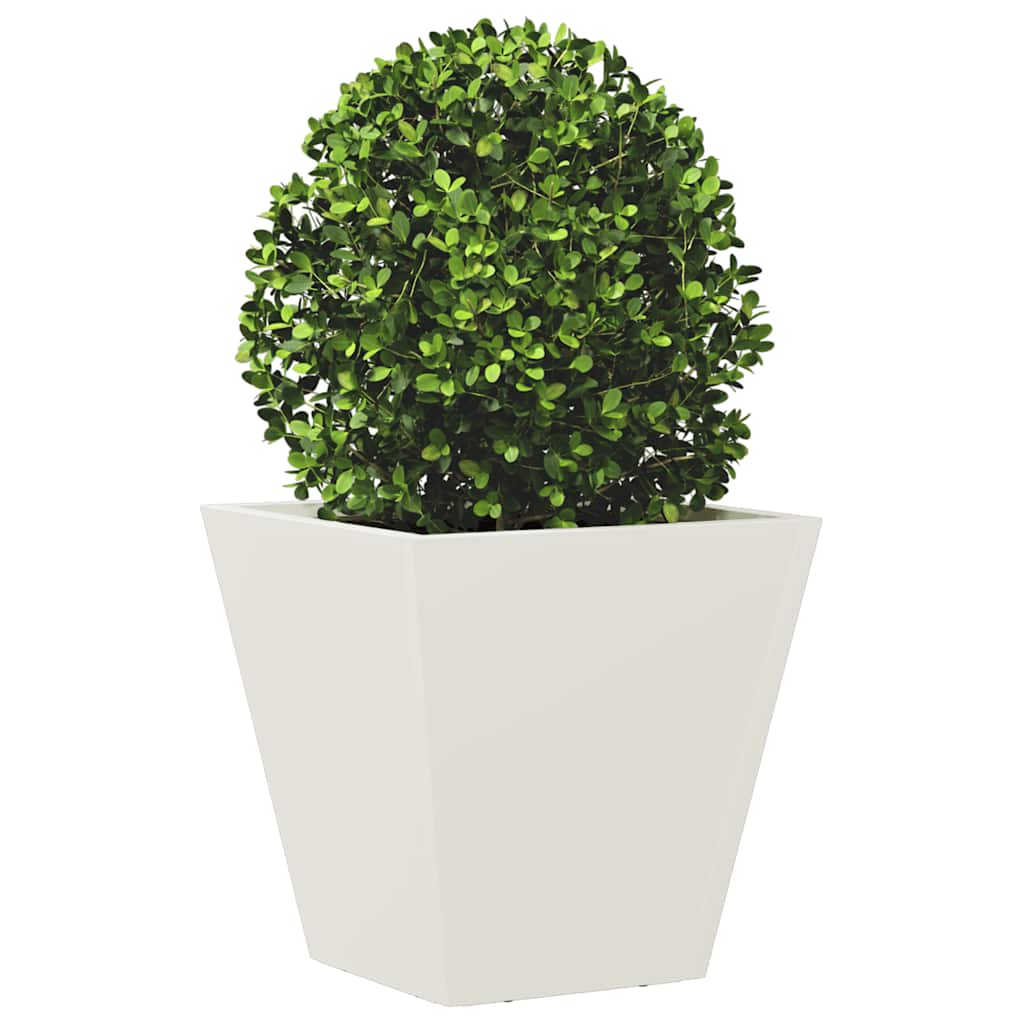 Vidaxx jardinière 30x30x30 cm acier blanc