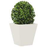 Vidaxx jardinière 30x30x30 cm acier blanc