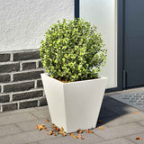Vidaxx jardinière 30x30x30 cm acier blanc