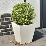 Vidaxx jardinières 2 pcs 30x30x30 cm acier blanc