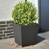 Vidaxx jardinières 2 pcs 40x40x40 cm acier noir