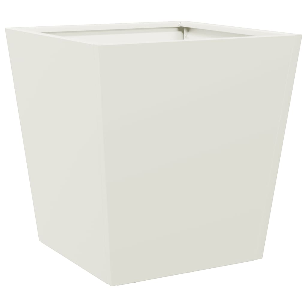 Vidaxx jardinière 40x40x40 cm acier blanc
