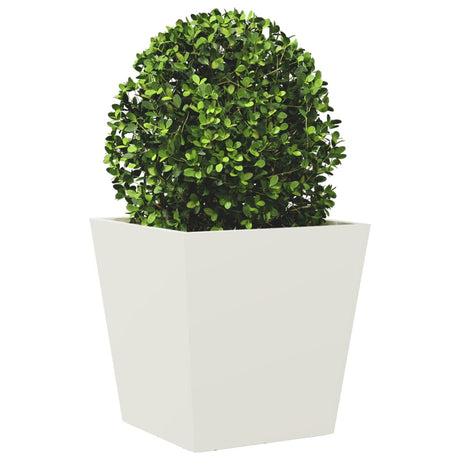 Vidaxx jardinière 40x40x40 cm acier blanc