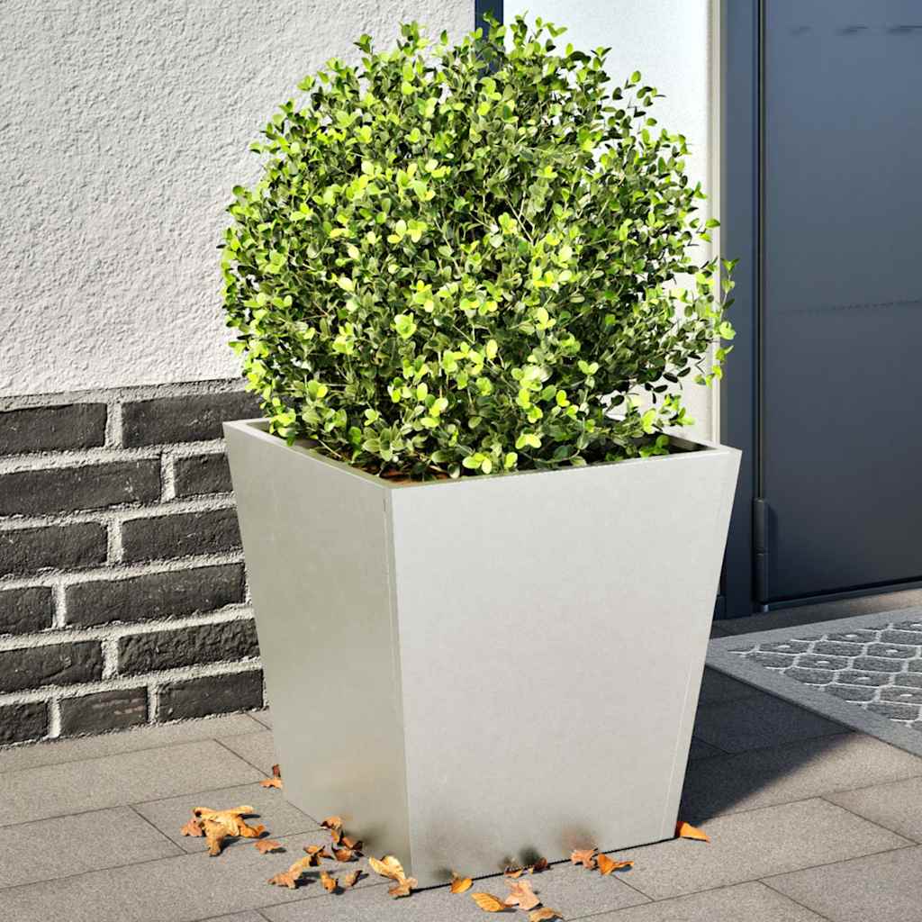 Vidaxx jardinières 2 pcs 40x40x40 cm acier inoxydable