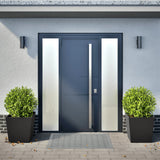 Vidaxx jardinières 2 pcs 50x50x50 cm acier noir