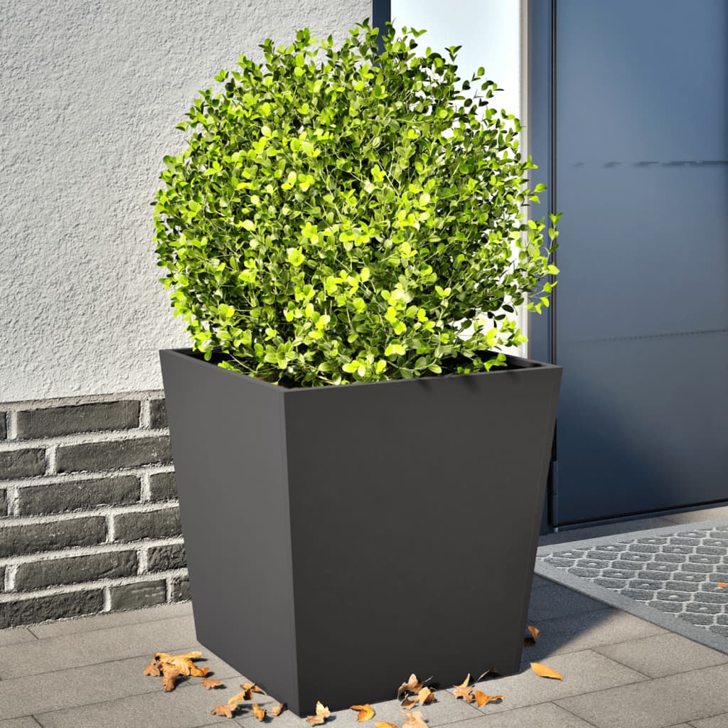 Vidaxx jardinières 2 pcs 50x50x50 cm acier noir