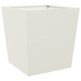 Vidaxx jardinière 50x50x50 cm acier blanc