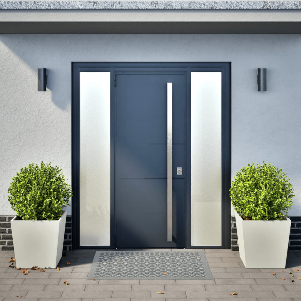 Vidaxx jardinières 2 pcs 50x50x50 cm acier blanc