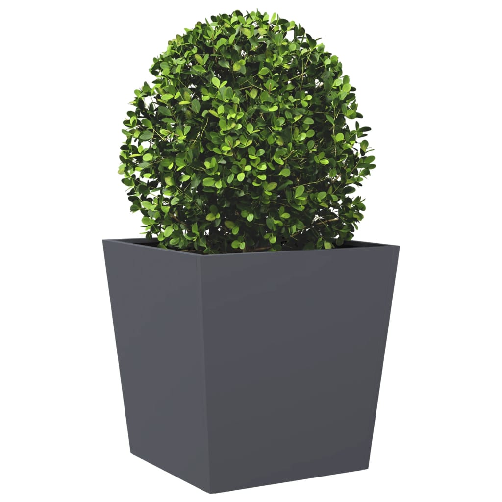 Vidaxx jardinière 50x50x50 cm acier anthracite