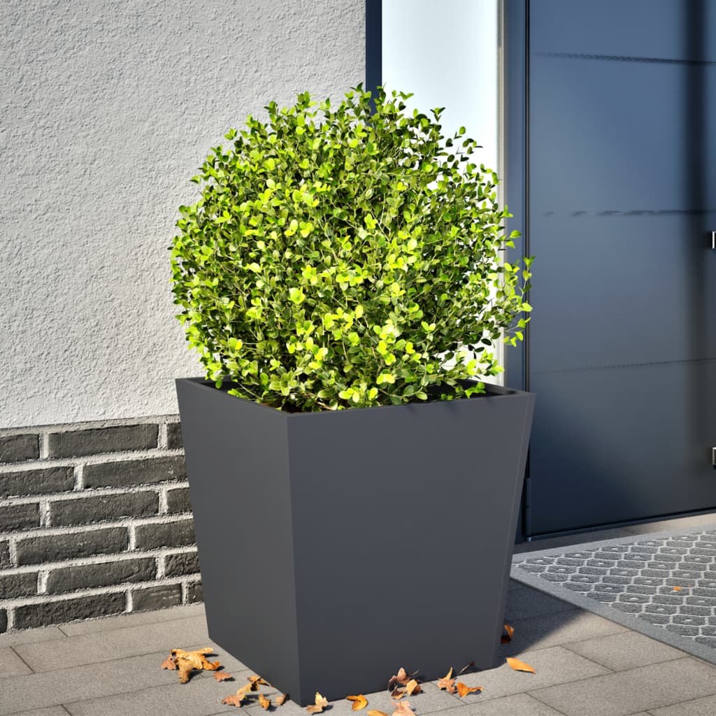 Vidaxx jardinière 50x50x50 cm acier anthracite