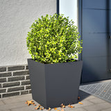 Vidaxx jardinière 50x50x50 cm acier anthracite