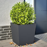 Vidaxx jardinières 2 pcs 50x50x50 cm acier anthracite