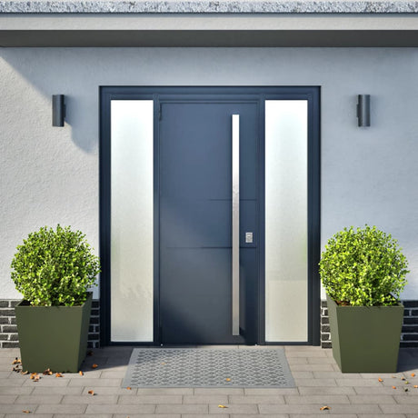Vidaxx jardinières 2 pcs 50x50x50 cm acier vert olive