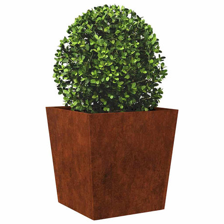 Jardinière Vidaxx 50x50x50 cm acier résistant aux intempéries