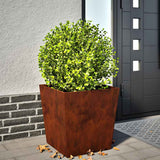 Jardinière Vidaxx 50x50x50 cm acier résistant aux intempéries