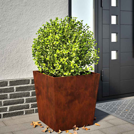 Jardinière Vidaxx 50x50x50 cm acier résistant aux intempéries