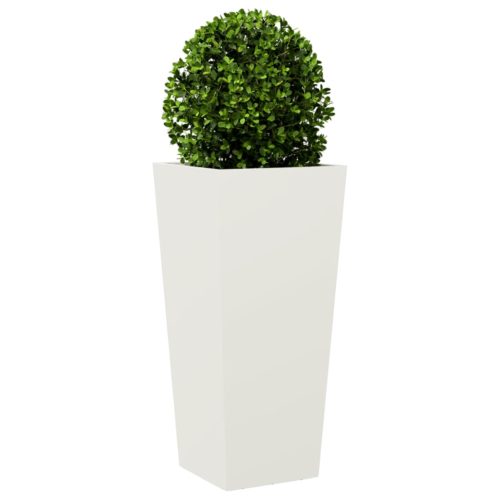 Vidaxx jardinière 35x35x75 cm acier blanc