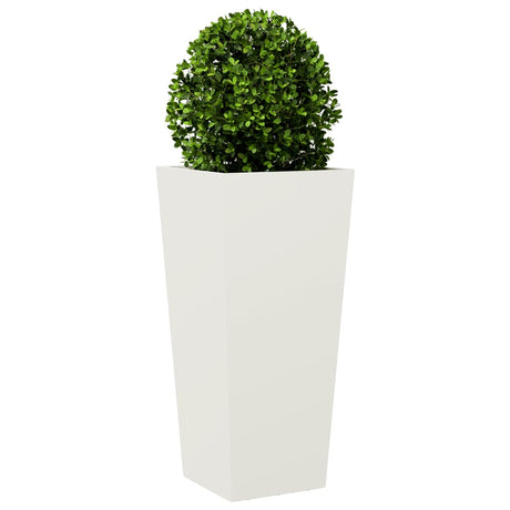 Vidaxx jardinière 35x35x75 cm acier blanc