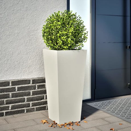 Vidaxx jardinière 35x35x75 cm acier blanc