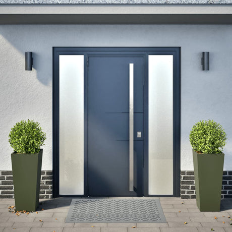 Vidaxx jardinières 2 pcs 35x35x75 cm acier vert olive