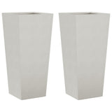 Vidaxx jardinières 2 pcs 35x35x75 cm acier inoxydable