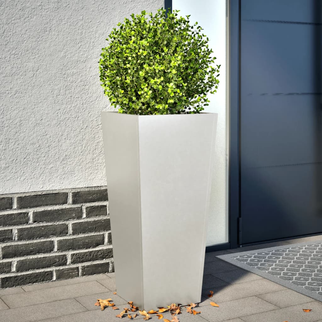 Vidaxx jardinières 2 pcs 35x35x75 cm acier inoxydable