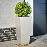 Vidaxx jardinières 2 pcs 35x35x75 cm acier inoxydable