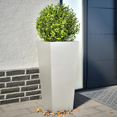 Vidaxx jardinières 2 pcs 35x35x75 cm acier inoxydable
