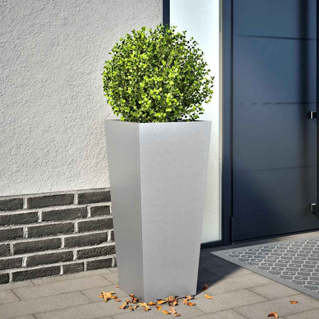 Jardinière Vidaxx 35x35x75 cm en acier galvanisé