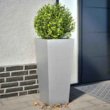 Vidaxx jardinières 2 pcs 35x35x75 cm acier galvanisé