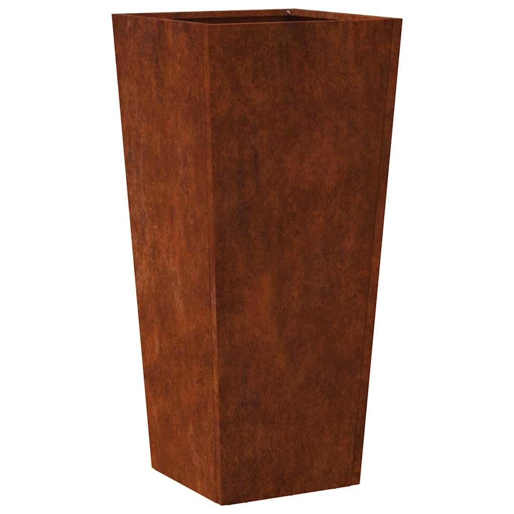 Jardinière Vidaxx 35x35x75 cm acier résistant aux intempéries