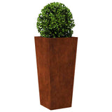 Jardinière Vidaxx 35x35x75 cm acier résistant aux intempéries